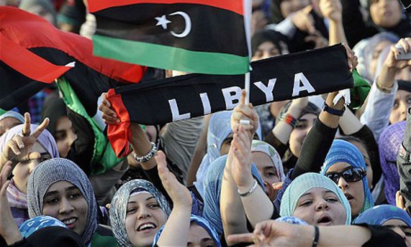 Libyan women are turning to yoga to escape from stress