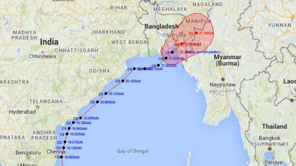 Royanu toward to Myanmar