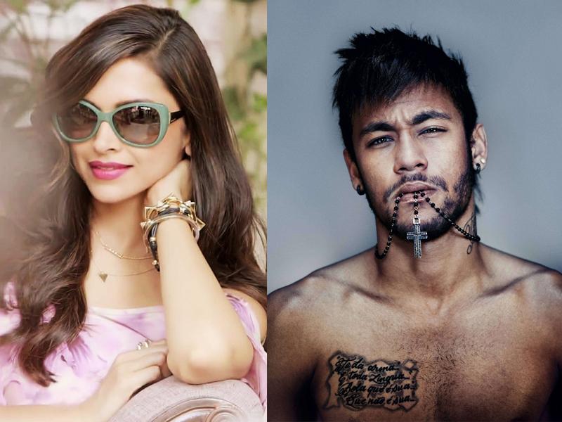 Neymar with Deepika