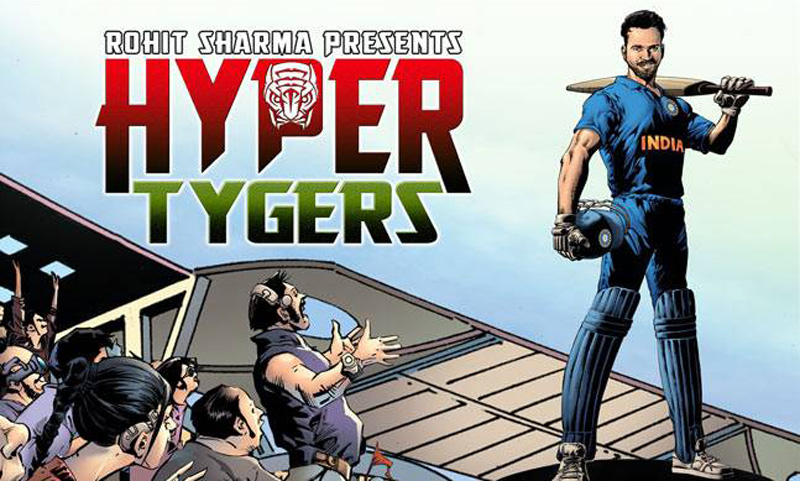 The comic book super hero is Rohit Sharma