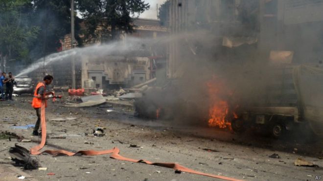 Air strike victims children's hospital in Aleppo