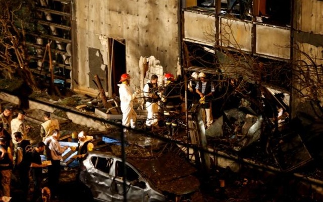 Bomb blast in Beirut, Lebanon