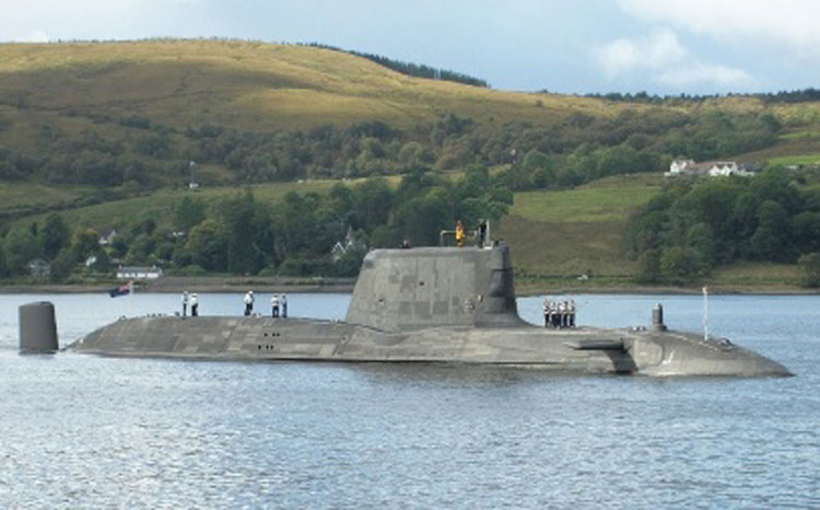 Britain's nuclear submarine in Gibraltar