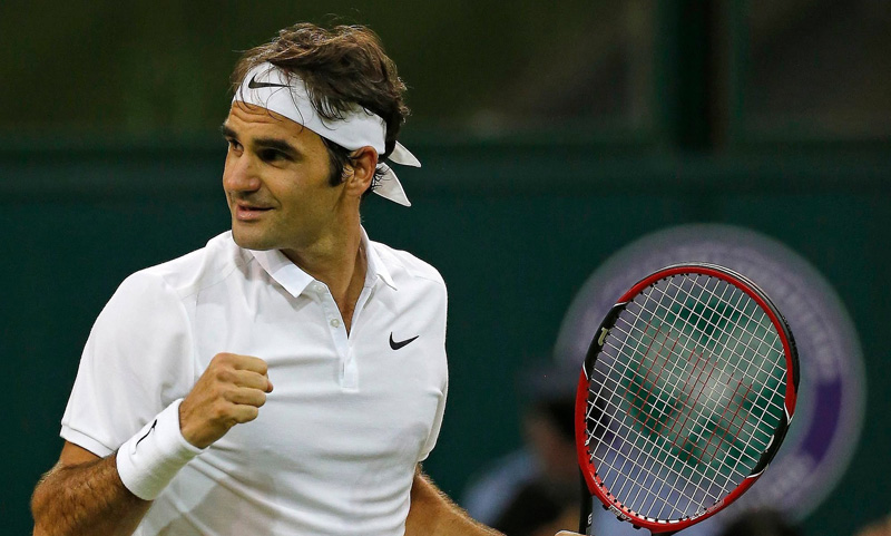 Federer in the quarter-finals