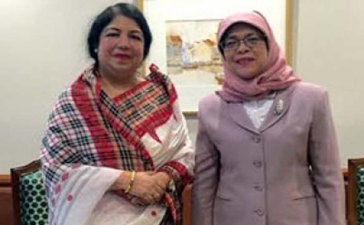 Bangladesh speaker met with the Speaker of Singapore