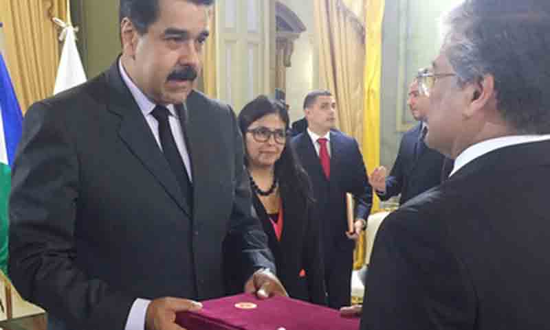 Ziauddin became a non-resident Venezuela ambassador
