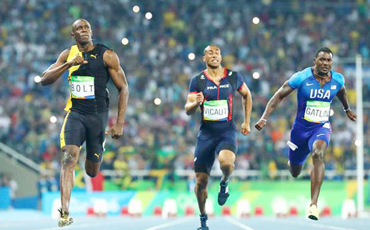 Bolt wins 100 meters gold for the third time in a row