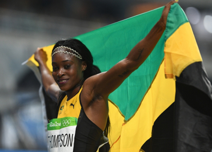 Elaine Thompson won gold in the 200 meters