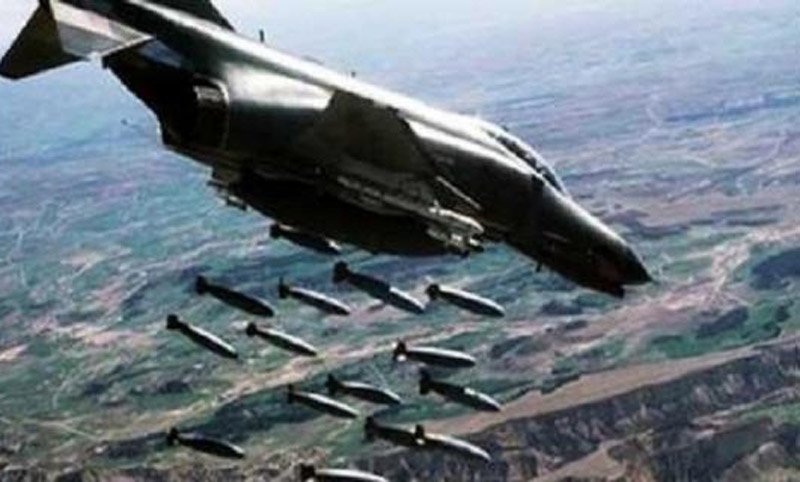 Syrian government air attacks on Kurdish positions