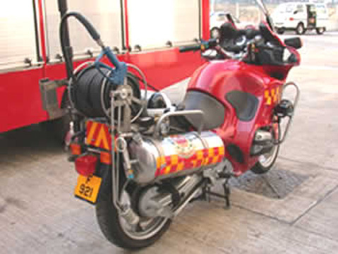 China give fire fighter motorcycle