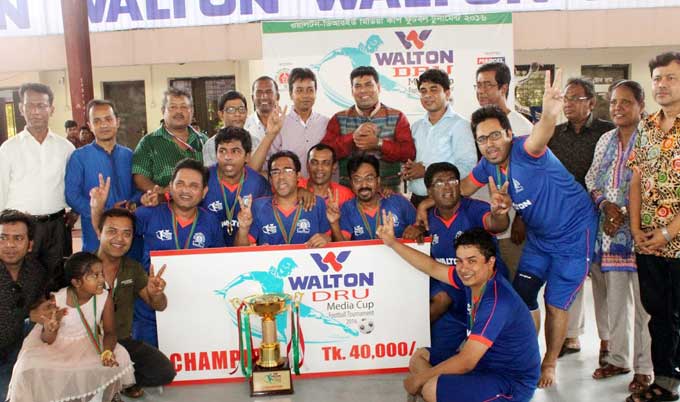 DRU football champions is Bangla Vision Media