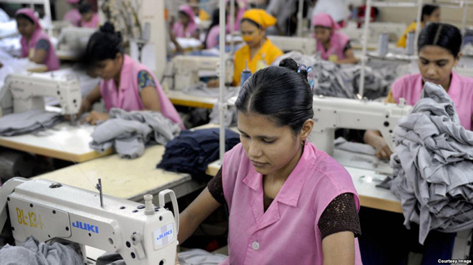 Monitoring cell structure of garment factory