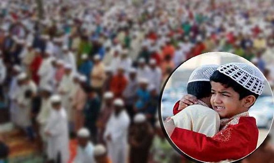 The main Eid congregation started at 8am