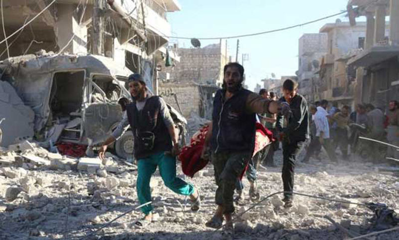 Syrian rebel fighters are turned on Russia:United States
