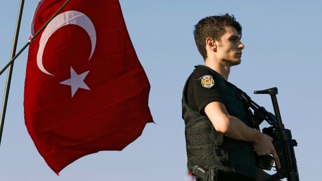 After the failed coup in Turkey nearly 13,000 police dismissed