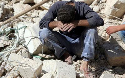 Air strike kills 56 in Aleppo