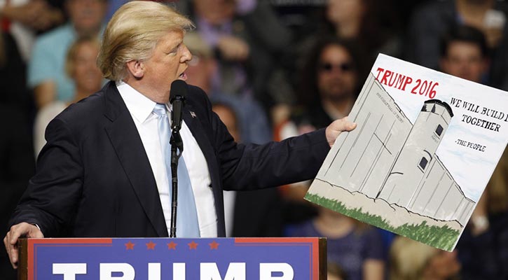 Trump will make wall in Mexico border