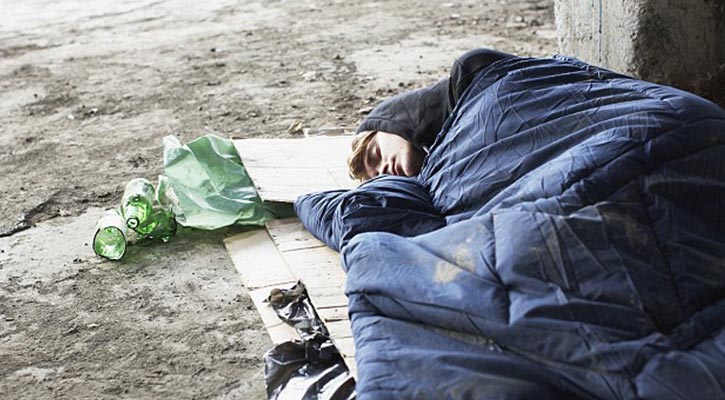 Homeless people is increasing in England