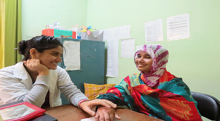 Khadija return home one month later