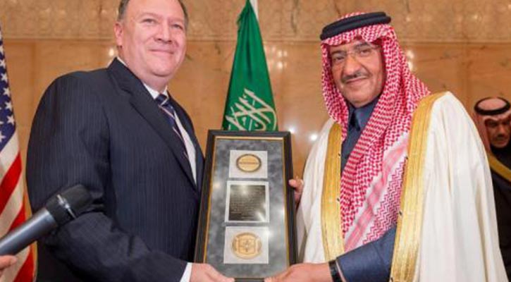 CIA chief gave the medal to Saudi prince