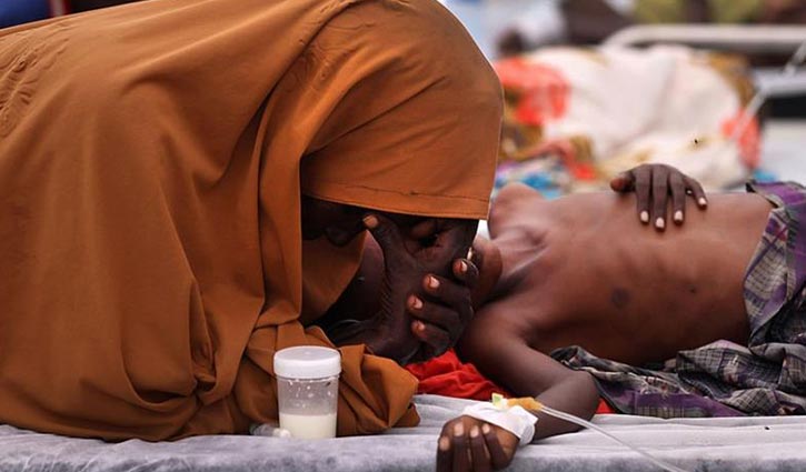 110 people died in the famine in Somalia
