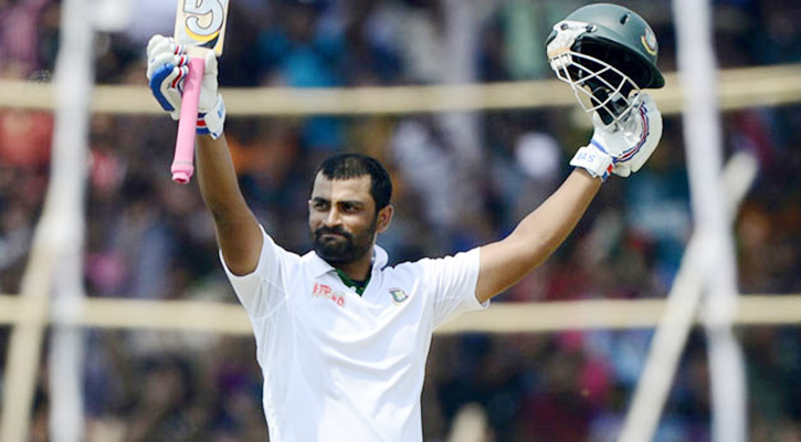 Tamim century in warm-up match