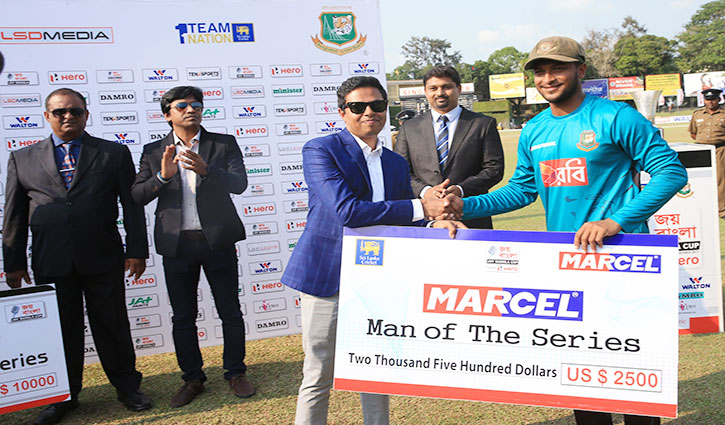 Man of the series is Shakib