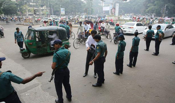6,000 members of the law enforcing force in the security of the IPU Conference