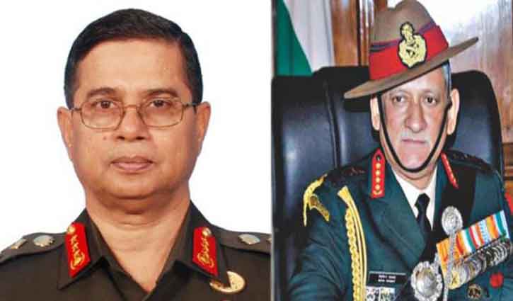 The two countries army chief met
