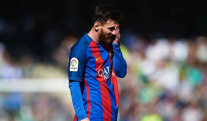 Messi banned in Barcelona