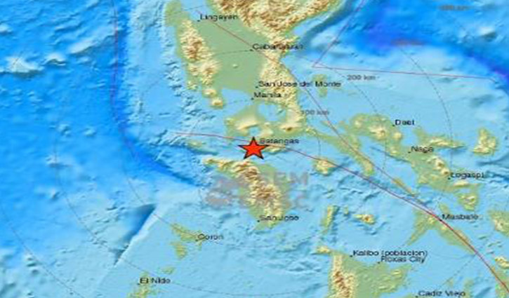 5.7 magnitude earthquake in the Philippines