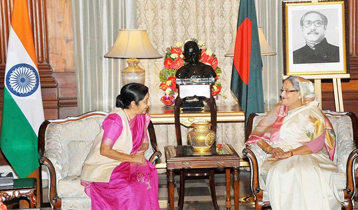 Sheikh Hasina-Sushma Swaraj meeting