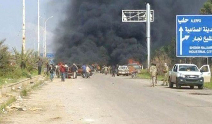 16 killed in bomb blast in Aleppo refugee car
