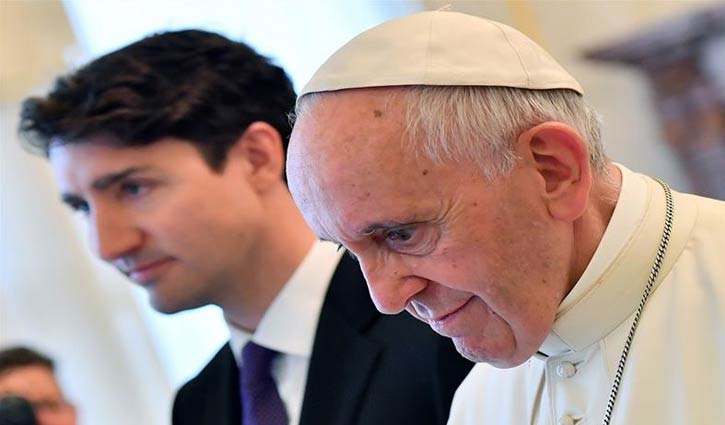 Trudeau urges the Pope to ask the indigenous people to apologize