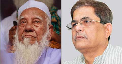 Mirza Fakhrul at the hospital to see Allama Shafi