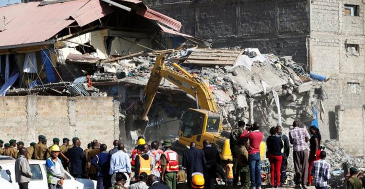 15 missing in Kenya building collapse
