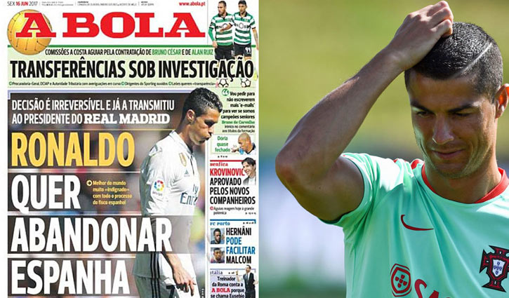 Ronaldo wants to leave Spain