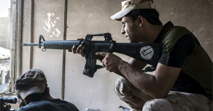 Iraqi army expedition in the old city of Mosul