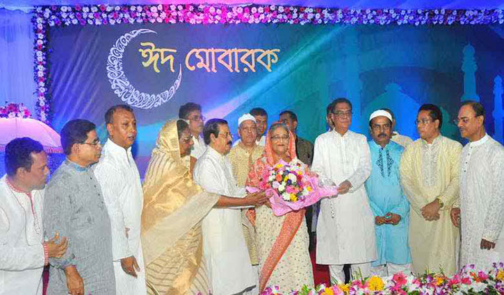 Prime Minister will exchange Eid greetings at Ganabhaban