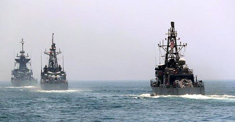 British naval war machine has arrived in Qatar