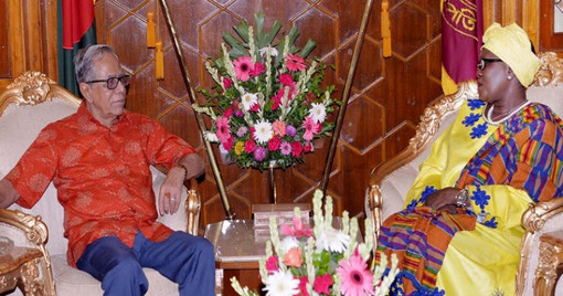 রাষ্ট্রপতির সঙ্গে উগান্ডার দূতের বিদায়ী সাক্ষাৎ