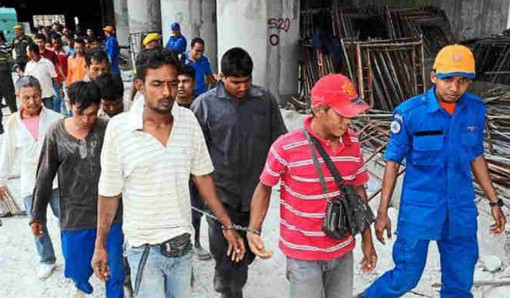 মালয়েশিয়ায় ধরপাকড় অভিযানে ১২ শ’ বাংলাদেশী আটক