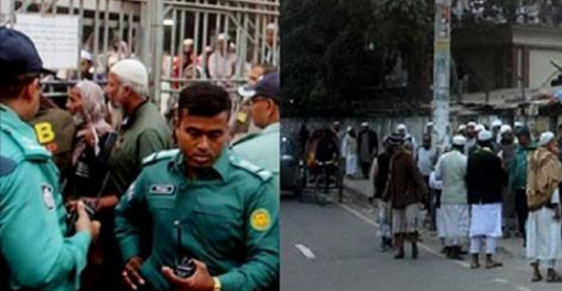 কাকরাইল মসজিদ চত্বর ঘিরে রেখেছে পুলিশ