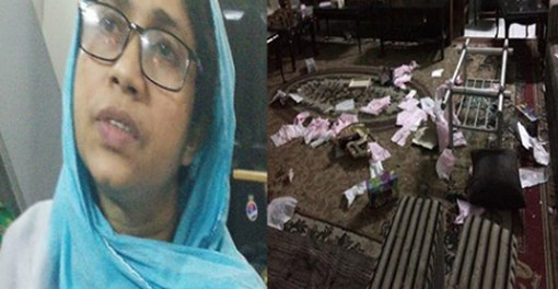 স্বর্ণালঙ্কার ও নগদ অর্থসহ লুটপাটের অভিযোগ ভিসির স্ত্রীর!