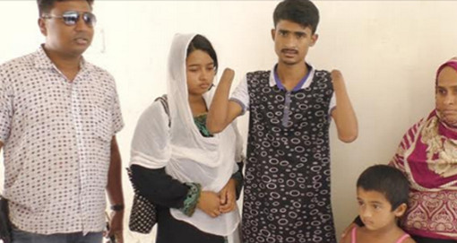 চিহ্নিত মাদক ব্যবসায়ী হাতকাটা তরুনের আত্মসমর্পন