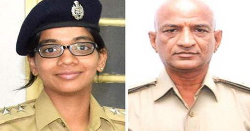 পুলিশ র‌্যাংকে বড় হওয়ায় বাবা মেয়েকে দিতে হল স্যালুট