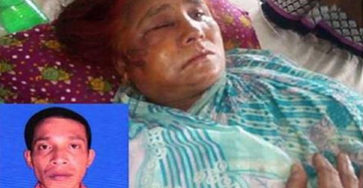 গর্ভধারিনী মাকে মুখে গামছা পেচিয়ে লোহার রড দিয়ে হত্যা চেষ্টা।।