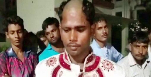 বিয়ে বাড়িতে যে আবদারে বরের মাথা ন্যাড়া করে দিল এলাকাবাসী